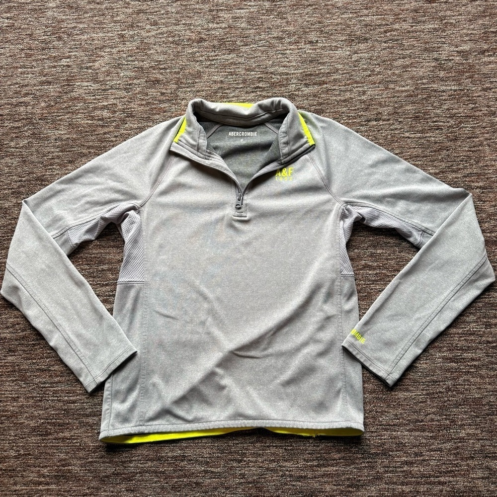 Y2K Abercrombie & Fitch Active 1/4 Zip Athletic sweatshirt Size Small